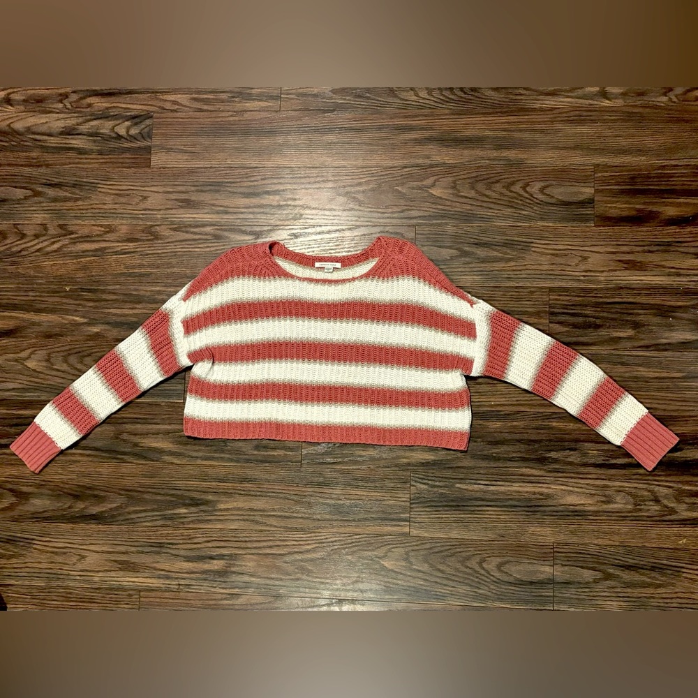 Cropped Striped Sweater